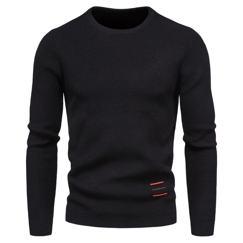 2025 Autumn Men Basic Sweaters Solid Color O-Neck Long Sleeve Knitted Male Pullover Winter Fashion New Warm Sweaters Men