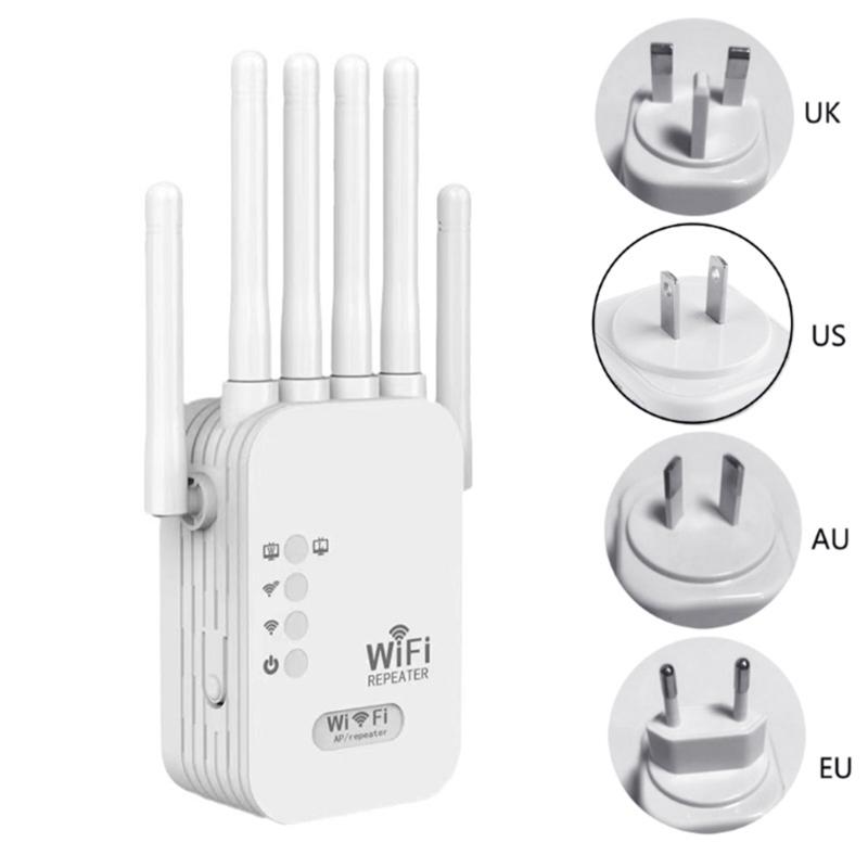 Усилитель WiFi с 6 антеннами, репитер WiFi, усилитель сетей 2,4 ГГц, бустер WiFi, усилитель сигнала WiFi
