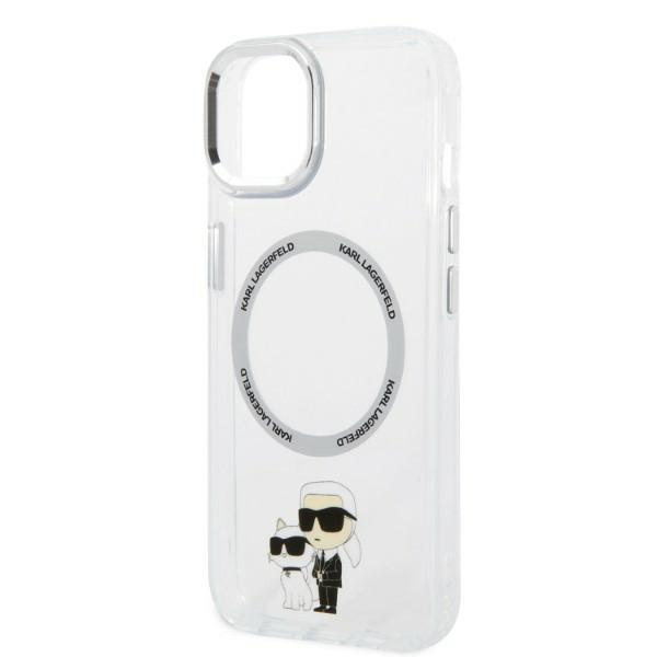 Karl Lagerfeld KLHMP14MHNKCIT iPhone 14Plus / 15 Plus 6.7" hardcase transparent Iconic Karl&Choupette Magsafe