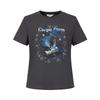 Jiuzi Anna Kou Personalized Starry Sky Printing Round Neck Short-sleeved T-shirt for Women