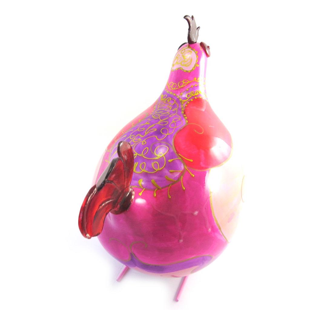 Les Trésors De Lily [M9056] - Розовая статуэтка «Петух Кокорико» - 30 см