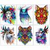5D алмазная живопись полноцветные животные полная квадратная/круглая алмазная живопись вышивка крестиком комплект мозаика DIY украшение дома