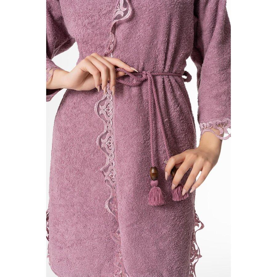 Женский комплект свадебных халатов из 4 предметов из 100% хлопка/полотенце Халат, полотенце, тапочки из полотенца