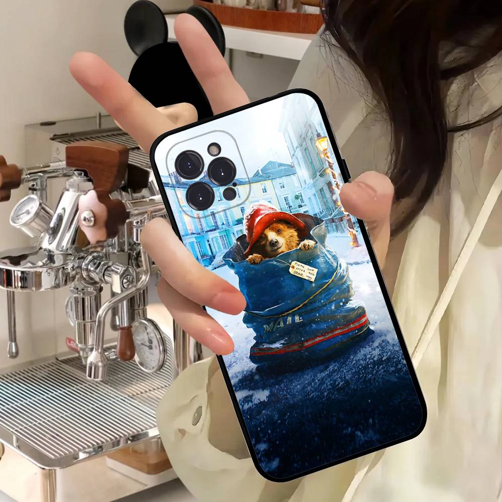 Cute P-Paddingtons Bear For Iphone 17 16 15 14 11 12 13 Pro Max Plus Case Cute Art Phone Cover
