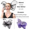 Veil Design Fascinator Hat Luxury Derby Hat Fashion Royal Race Hat  For Women