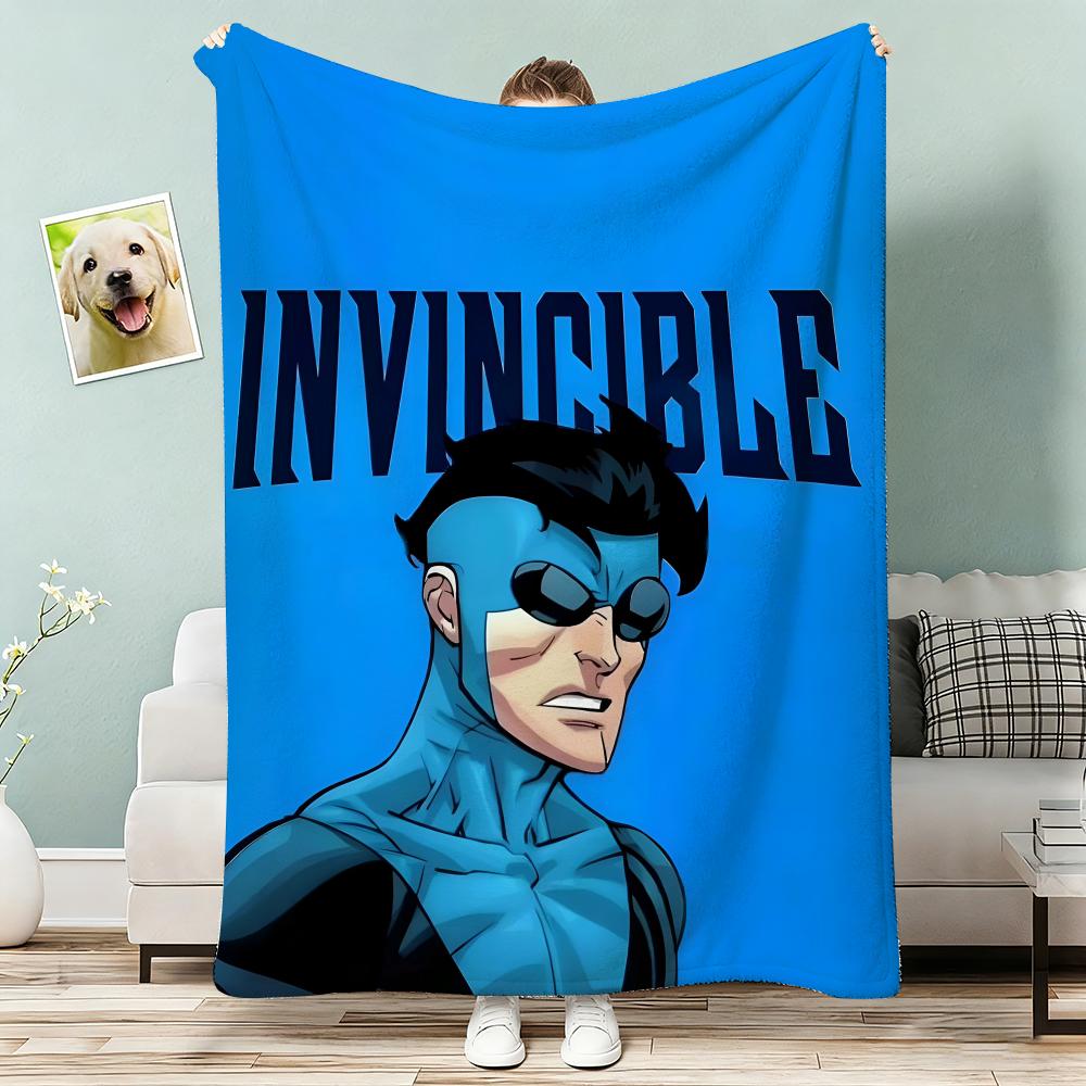 Invincible Throw Lightweight 240g Flannel Blanket Soft Skin-friendly for Summer Cooling