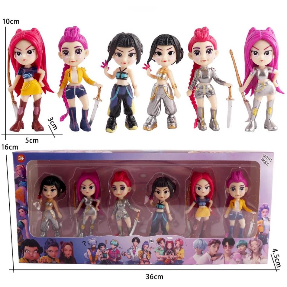 Мультяшные Игровые Периферийные Устройства Охотники на Демонов Аниме Kpop Фигурка Модель Игрушка Украшение для Стола Коллекционные Фигурки Модель Игрушки Для Ребенка Подарок