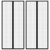 VidaXL Insect-proof Door Curtains 2 Pcs with Magnets Black 210x90cm