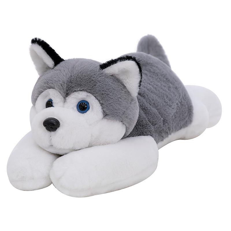 Scarf Plush Huskies Toy Cute Cartoon Girl Child Bedroom Decoration Doll Scene