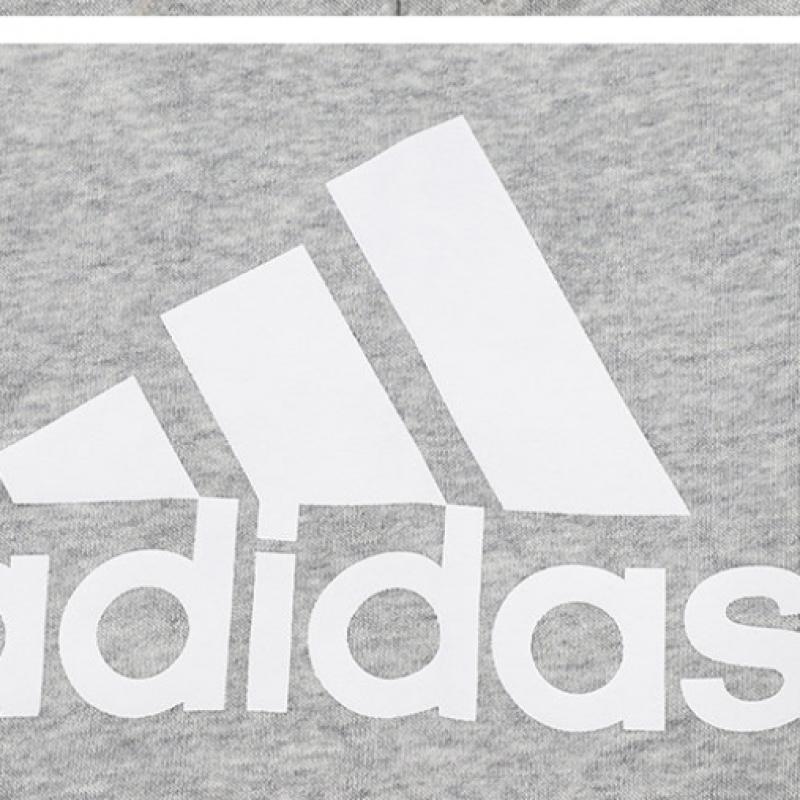 Adidas Флисовые брюки Essentials с зауженными манжетами и большим логотипом