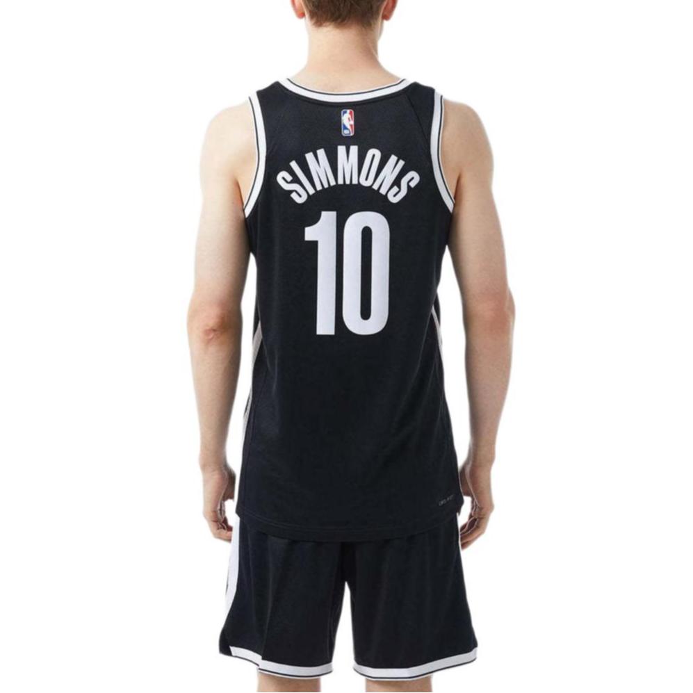 Nike Dri-Fit NBA Swingman Jersey - Nets Simmons No. 10 Мужской баскетбольный жилет без рукавов, черный DN1996-016