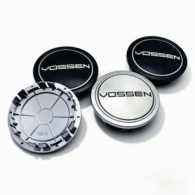 4 шт. Значок-эмблема логотипа Vossen Центральные колпачки колес автомобиля 75 мм Зажим 65 мм Обод Колпаки ступиц Пылезащитный чехол Колпаки колес Замена Автоаксессуары