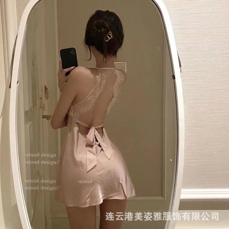 Sex Underwear Neck Suspenders Nightgown Lace Hot Private Room Temptation Convenient Free of Passion Uniform Pure Desire