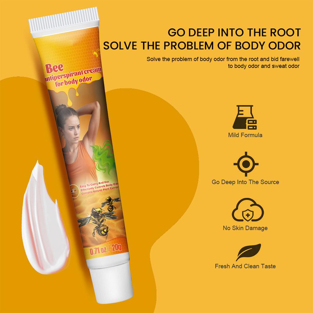 Bee Body Ointment Underarm Odor Cream Long Lasting Body 20g