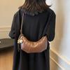 Textured Crescent Bag 2025 Autumn New Women's Bag Niche Design Shoulder Bag Simple Retro Messenger Bag Tide
