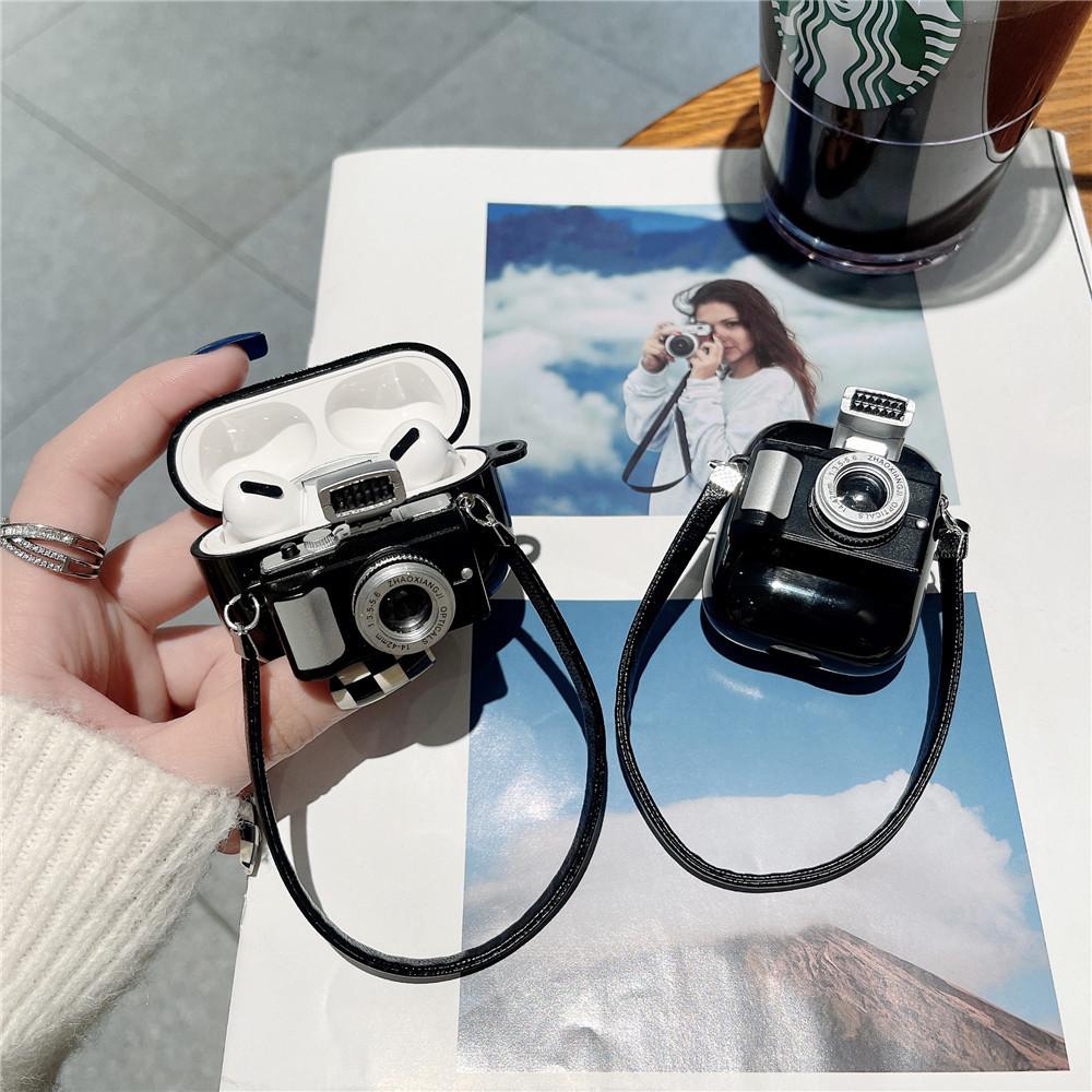 Ретро-стиль, совместимый с Bluetooth-гарнитурой Apple AirPods 1-го поколения, Pro1, Чехол для наушников-камеры 1-го поколения