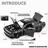 1/24 Dodge Challenger Hellcat игрушечная машинка литая Metel Cars игрушечные машинки с откидным механизмом Hellcat со звуком и светом Hellc для детей