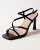 High Heel Sandals Aifоrmaria 21851 36 Black Leather