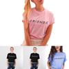 Séries Friends Mode Femme Tshirt Manche Courte Ete Haut Casual Tee Ras Du Cou