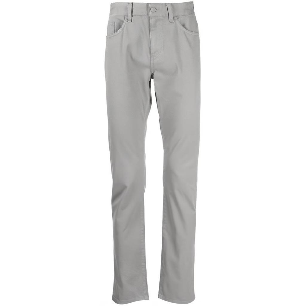 HUGO BOSS Jeans Men's Silver Moderate Straight Fit Pants 50495370-047