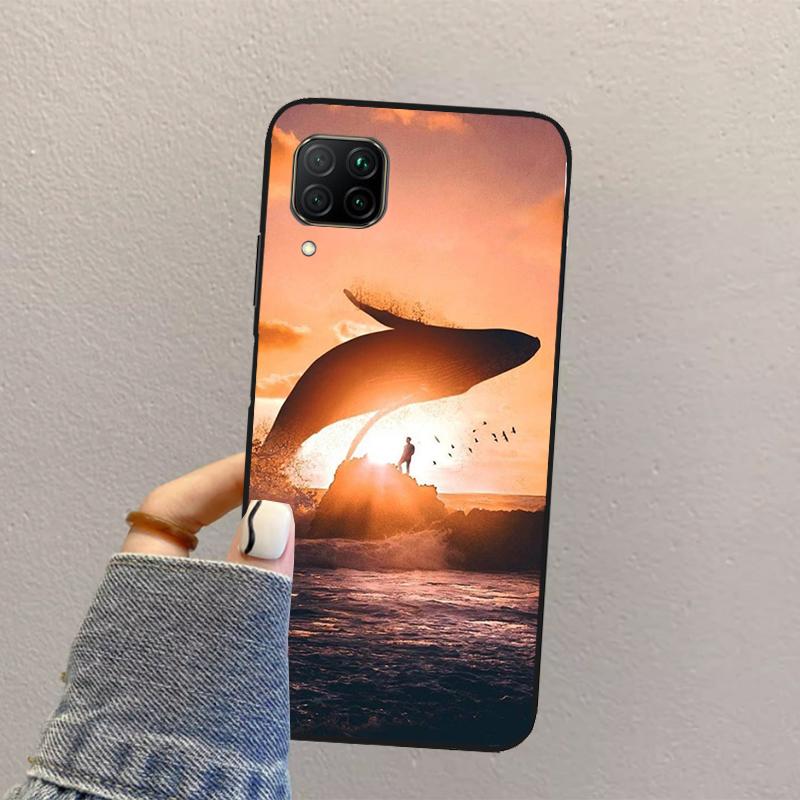 Flying Whale Magical For Huawei Nova Y70 Y90 Y60 Y73 Y72 Y61 Y91 12s 12i 11i 8i 9 10 SE P40 Lite P60 P30 Pro Case
