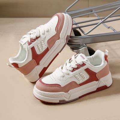 Мода Мода Женский Тренд Маленькие Белые Туфли Весна Лето Удобная Платформа Искусственная Кожа Повседневная Обувь Вулканизированная Обувь Кроссовки Mujer