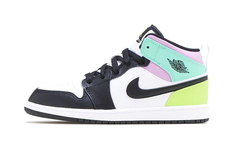 Jordan 1 Mid Pastel Black Toe (PS)