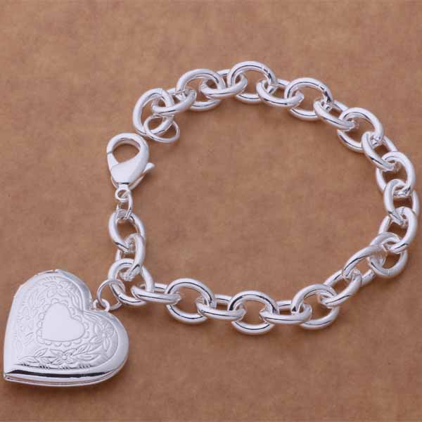 925 Silver Bracelet Heart High Quality Romance Chain For Woman Men Fashion Engagement Party Wedding Jewelry Gift