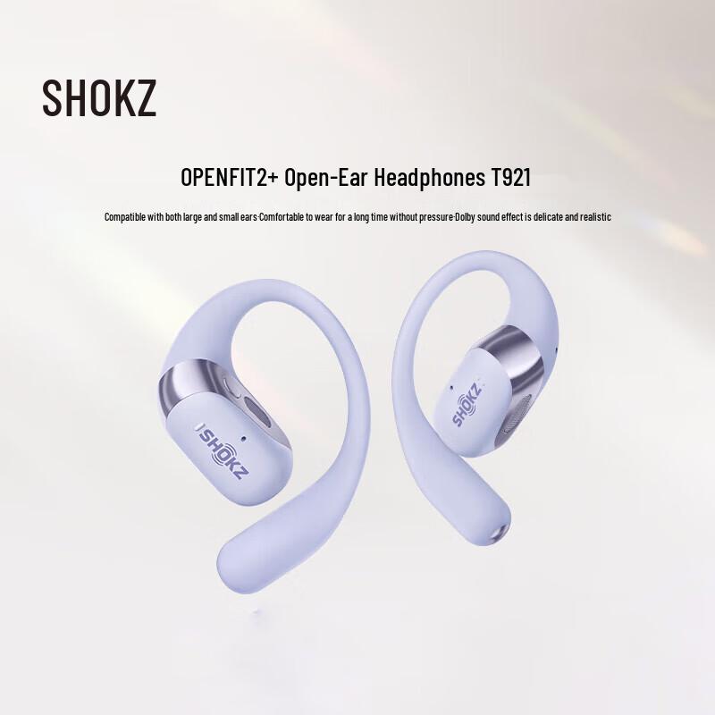 Shokz OpenFit 2+ T921 Open-Ear Sport Bluetooth Headphones