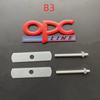 3D Metal Black Chrome Logo OPC Emblem Car Fender Badge Trunk Decal