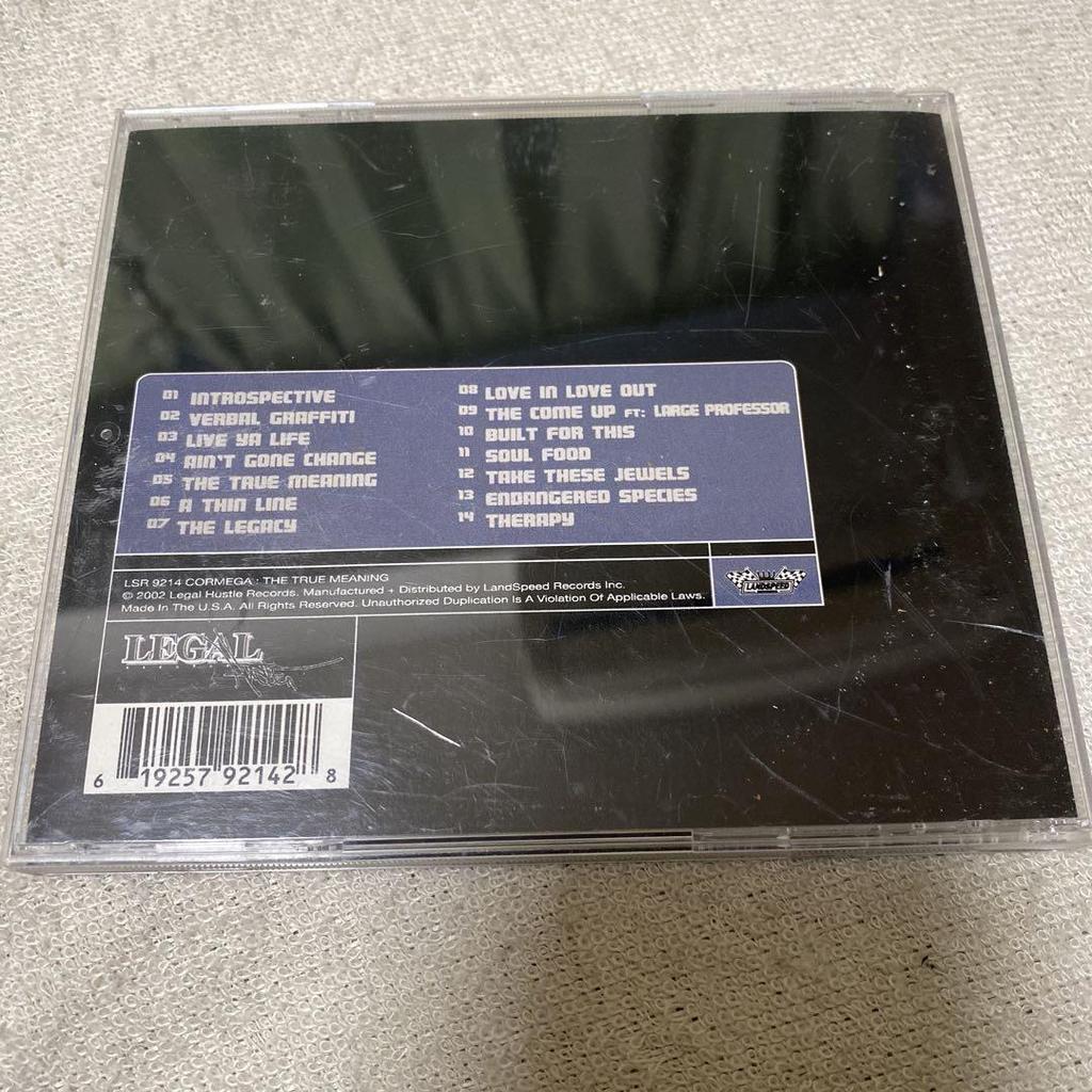 [USED] Cormega The True Meaning cd underground g-rap