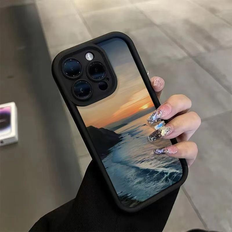 Закат послесвечение для чехла мобильного телефона iphone16pro Apple 15 личность 14 импортная торговля 13promax новый 12x