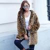 7 Leopard Print Throwing Hat Long Women's Coat Coat Autumn and Winter New Imitation Fur Top Women