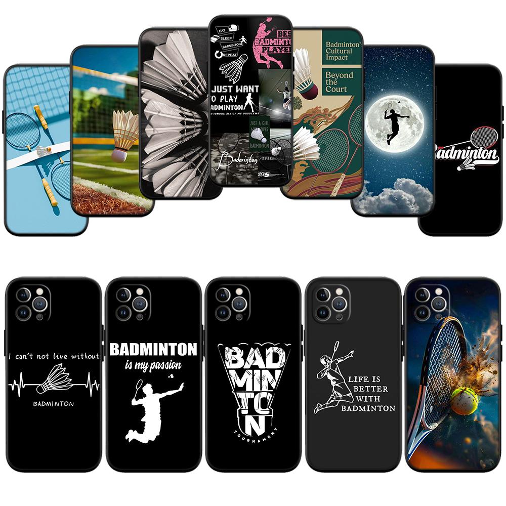 RA6 Badminton Sports Phone Case for OPPO A40 A60 A80 A15 A16 A16K A12 A17 A17K A54 A54S A53 A53S A55 A56 A57 A98 F23