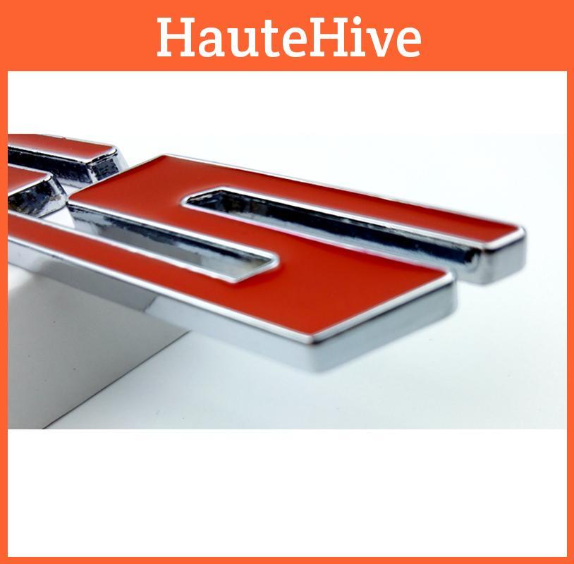 Премиальный значок эмблема из цинкового сплава с буквой S для решетки радиатора, крыла, крышки багажника для Chevy Camaro Impala 2010-2015