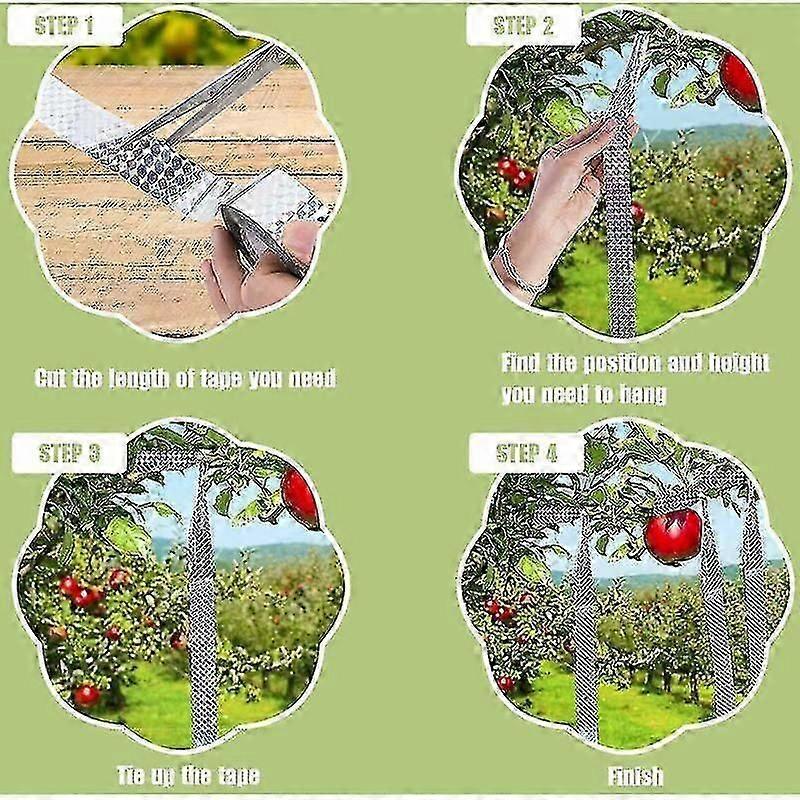 Anti Bird Repellent Tape Holographic Tape for Birds Anti Bird Tape 80m x 2.4cm Double Sided Anti Bird Repellent Tape for Birds Perfect Deterrent Again