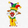 Clown Cartoon Iron On Heat Transfer Printing Vinyl Patches Sticker for Clothes DIY Appliques Washable Patches