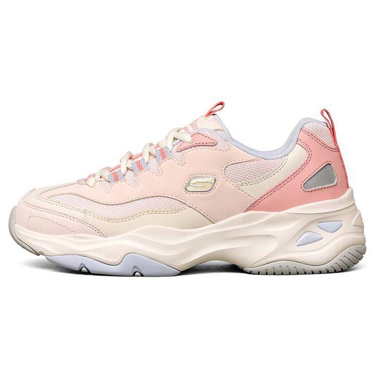 Skechers D'LITES 4.0 Женские Темно-розовые Фиолетовые Низкие Папины Кроссовки 149492-MVPR