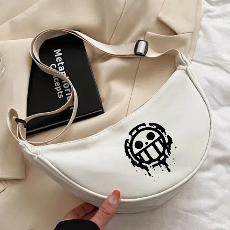 One Piece cartoon print nylon crossbody bag/commuter dumpling bag