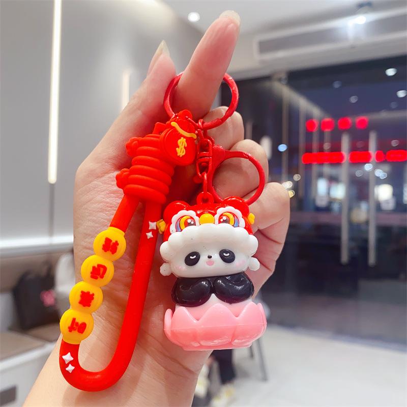 Брелок Panda Huanzhuan Le Мультяшный Милый Guochao Панда Подвеска на сумку Детская игрушка