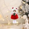 Decorative Red Green Christmas Elf Doll Plush Cute Red Green Elf Angel Red/Green Hanging Xmas Tree Hanging Angel Pendants