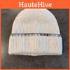 Hat Simple Knitted With Solid Color Design Suitable For Daily Cold Seasons