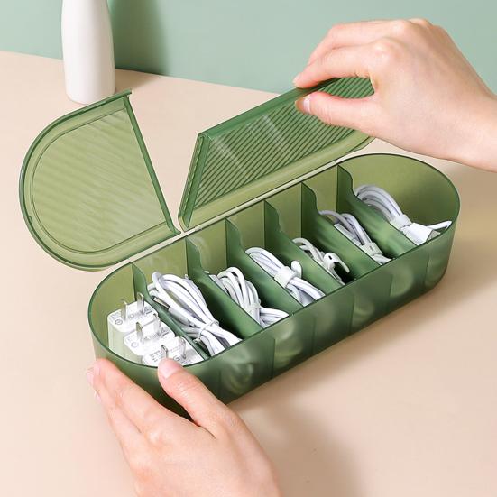 Органайзер для кабеля передачи данных, полезный, износостойкий, противоскользящий, текстурированный чехол для хранения, настольный, для ежедневного использования