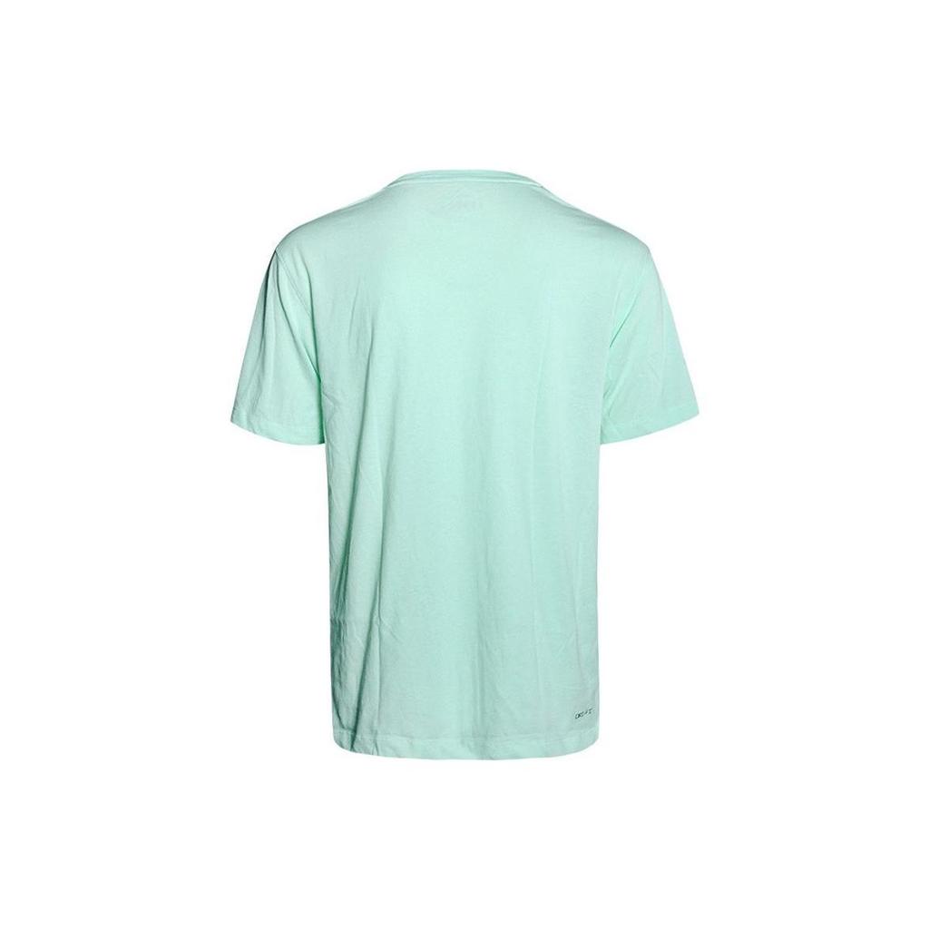 Jordan Pure Color Logo Crew Neck Pullover Short Sleeve T-Shirt Men Tops Mint-Green DH8922-379
