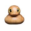 Wooden Yellow Duck Figurine Little Duck Statue Animal Sculpture Home Office Bookshelf Desktop Decoration Ornament Christmas Gift
