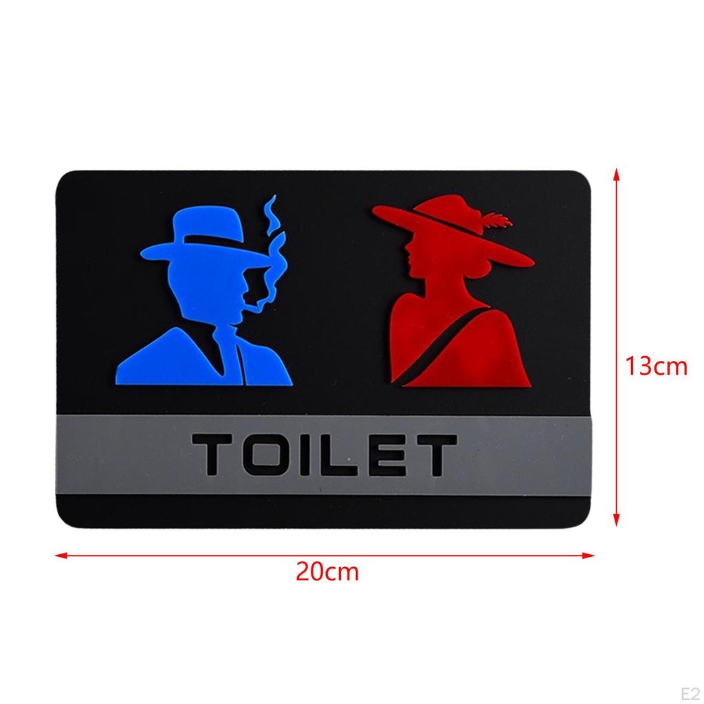 Акриловая вывеска для туалета, вывеска для ванной комнаты, современные украшения, дверь туалета для школы