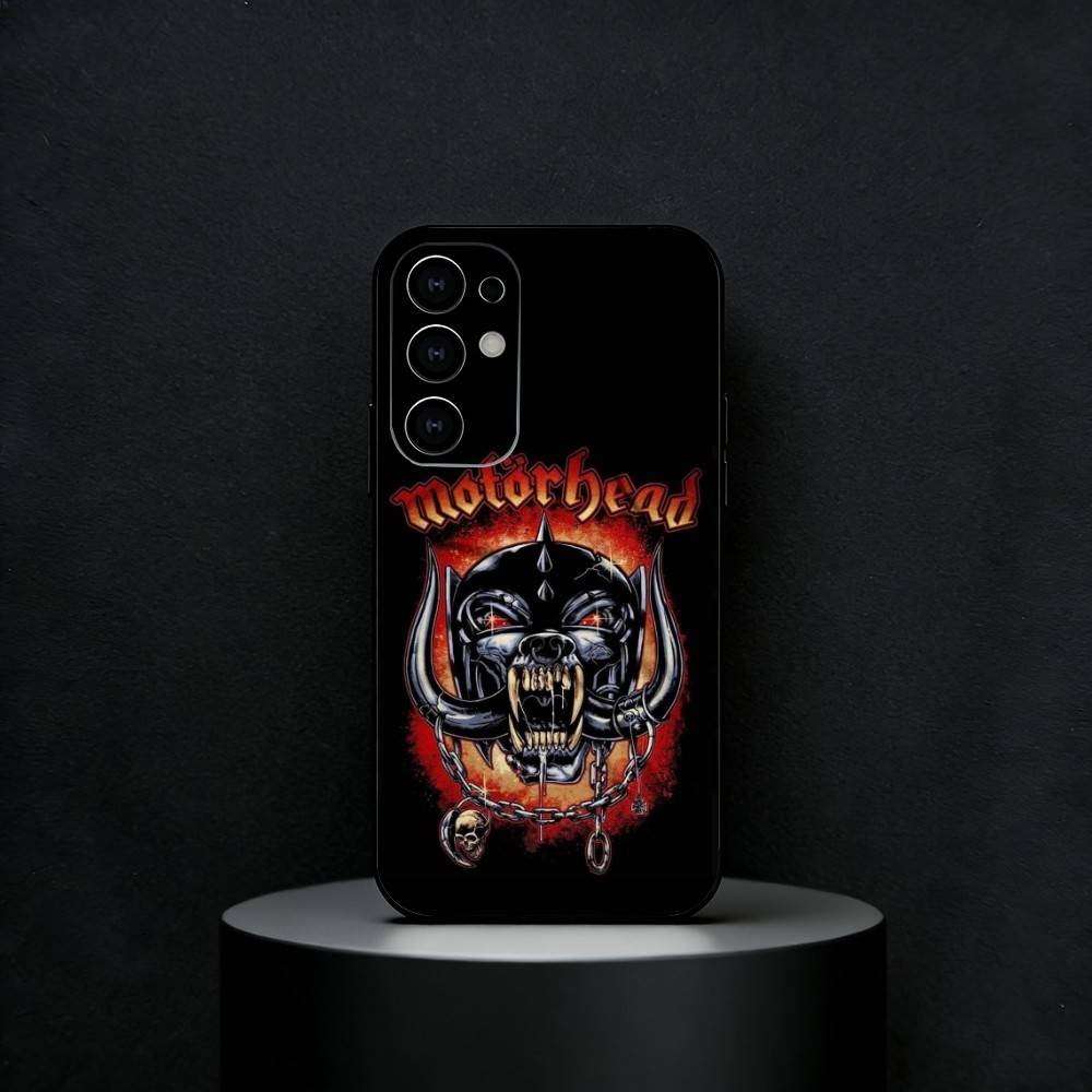 Чехол для телефона M-Motorhead Rock Band для Samsung S25, S24, S21, S22, S23, S30, Ultra, S20, Plus, Fe, Note, 5G Черный