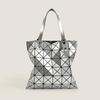 Japanese Miyake-Style Women's Large Capacity Geometric Diamond Tote Handbag