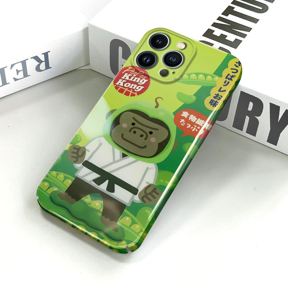 Универсальный чехол для телефона с пленкой и мультяшным модным дизайном, твердый чехол с полным покрытием, защитный чехол для камеры для iPhone, Samsung, Xiaomi, Poco, Redmi, Huawei, Honor