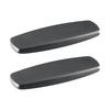 2 Replacement Gaming Chair Armrest Pads Easy to Install Simple Line Accessories Black PU Universal